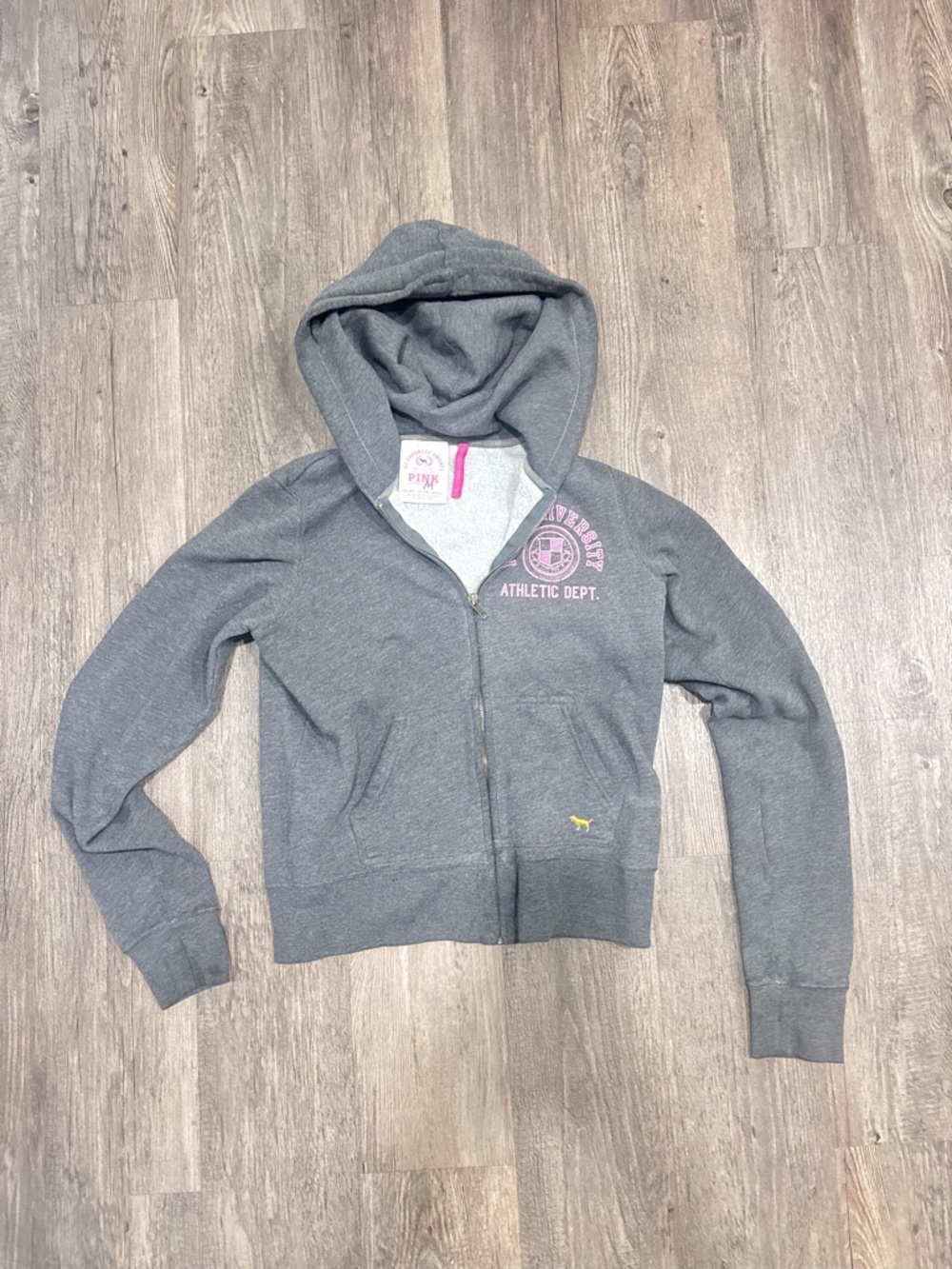 Vintage PINK Victoria's Secret Grey Hoodie